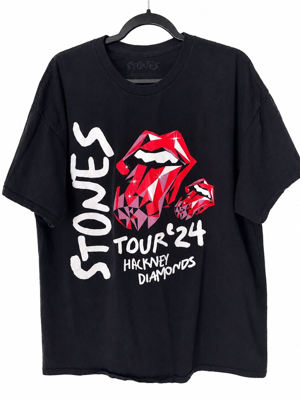 Rolling Stones Hackney Diamonds Tour ’24 Cotton Graphic Oversized Tee Unisex XXL